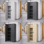 Fișet metalic cu casetă și 3 polițe 900x400x1800 mm PROA180 - imagine 2
