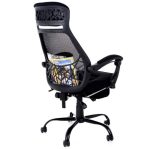 Scaun ergonomic, birou PRO1169, suport culisant pentru picioare, sistem multiblock, mesh - imagine 5