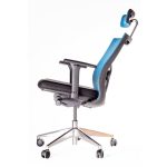 Scaun ergonomic, birou PRO356, sezut reglabil in plan orizontal, sistem multiblock, aluminiu - imagine 6