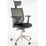 Scaun ergonomic, birou PRO383, manere reglabile, sistem multiblock, aluminiu - imagine 2