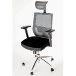 Scaun ergonomic, birou PRO383, manere reglabile, sistem multiblock, aluminiu - imagine 3