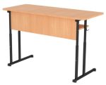 Set banca scolara PROSET.103341 dubla cu inaltime reglabila, teava rotunda, Negru si Gri - imagine 6