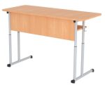 Set banca scolara PROSET.103341 dubla cu inaltime reglabila, teava rotunda, Negru si Gri - imagine 4