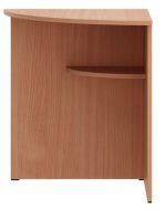 Masa modulara pentru cancelarie 2400 х 1200 х 750 mm PROSET.12277, 4 polite, PAL melaminat, Cant ABS, Fag - imagine 3