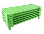 Pat stivuibil gradinita, 1330 x 580 x 150 mm PRO82516, picioare de 15 cm, Galben, Albastru, Verde, Portocaliu - imagine 4