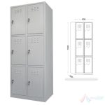 Vestiar 2x3 MIC 600x450x1500 mm PRON829 - imagine 3