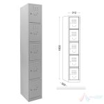 Vestiar 1x5 MARE 312x500x1800 mm PRONE874 - imagine 2