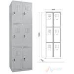 Vestiar 2x3 MARE 600x450x1800 mm PRONA893 - imagine 2