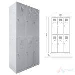 Vestiar 3x2 MARE 890x450x1800 mm PRONB802