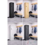 Vestiar 2 uși Z 400x450x1800 mm PROZB856 - imagine 2