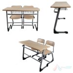 Set banca scolara PRO24, werzalit, 2 locuri - imagine 3