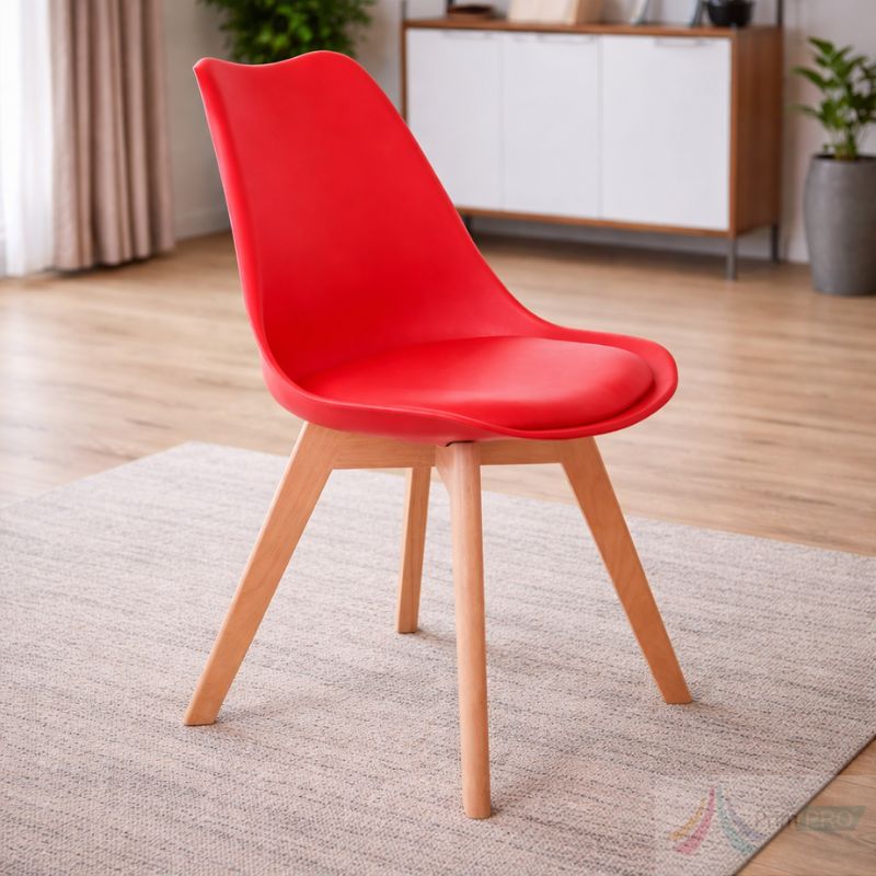 Scaun cu cadru din lemn de fag Scaun bucatarie PRO39 - imagine 1
