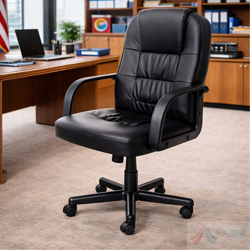 Scaun pentru birou cu sezutul si spatarul din piele ecologica Scaun birou PRO1513 - imagine 1