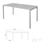 Masă cu structură metalică, blat PAL 1600x800x750 mm PROA401 - imagine 3