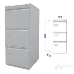 Fiset/ Clasificator cu 3 sertare 450x610x1048 mm PROA154 - imagine 3