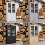 Dulap 4 uși, plexiglas si metal 900x400x1900 mm PROC151 - imagine 2