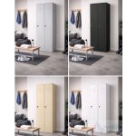 Vestiar 2 uși compartimentat 800x450x1800 mm PRO888 - imagine 3