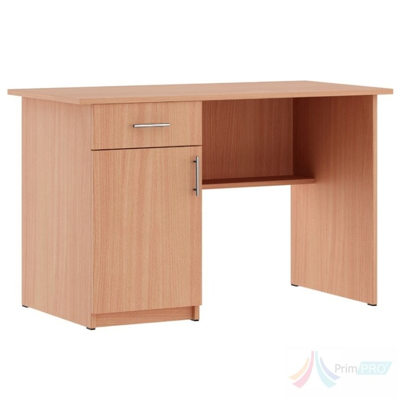 Catedra profesor cu dulap Catedra profesor cu dulap 1200 х 600 х 750 mm PRO8466561, 1 sertar, 1 polita, PAL melaminat, Cant ABS, Fag - imagine 1