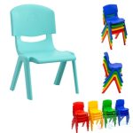 Scaun stivuibil gradinita 30 cm PRO10841 Roz, Verde menta, Verde Galbui, Galben, Albastru - imagine 4