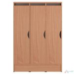 Vestiar gradinita cu 3 usi MDF PRO11333, Fag - imagine 2