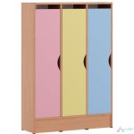 Vestiar gradinita cu 3 usi MDF PRO11332, Color