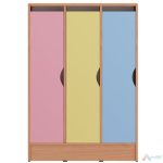 Vestiar gradinita cu 3 usi MDF PRO11332, Color - imagine 2