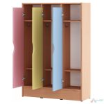 Vestiar gradinita cu 3 usi MDF PRO11332, Color - imagine 3