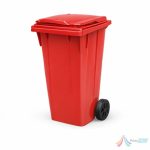 Pubelă 240L HDPE cu roți | Tomberon 240 litri profesional exterior - imagine 6