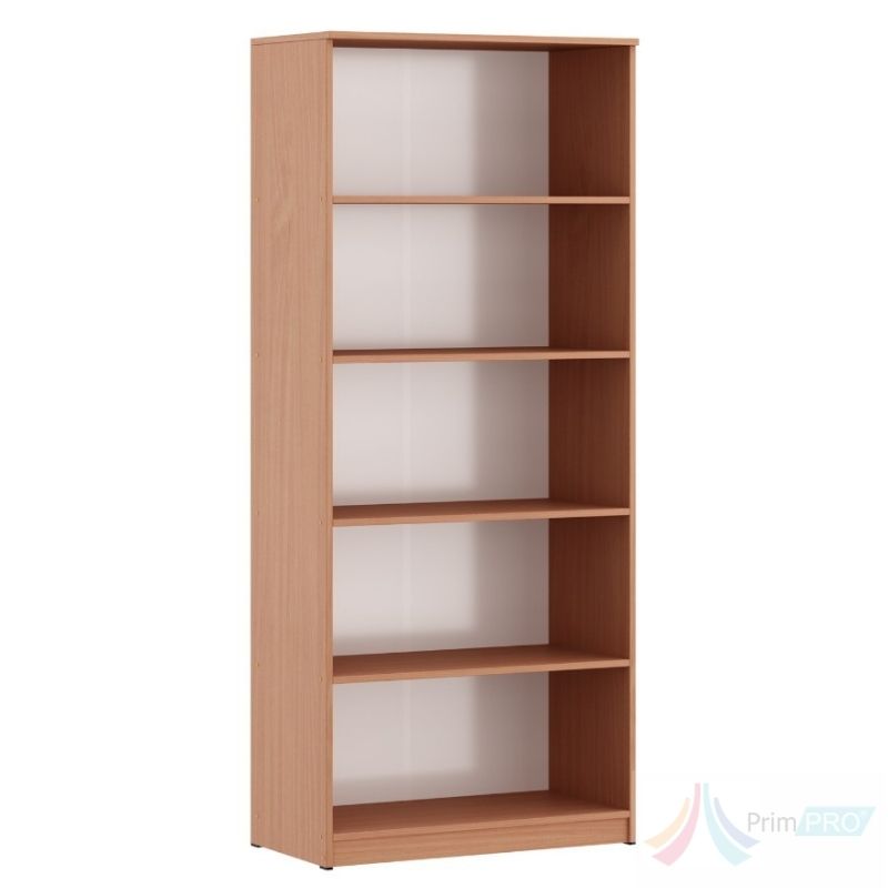 Biblioraft birou 800 x 400 x 1900 mm Biblioraft birou 800 x 400 x 1900 mm PRO80620, 5 compartimente, PAL melaminat, Cant ABS, Fag - imagine 1
