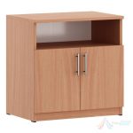 Dulap pentru imprimanta Eliss 800 x 450 x 650 mm PRO10736, 2 usi, PAL melaminat, Cant ABS, Fag