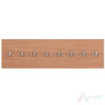 Cuier cu 8 agatatori Eliss, 1004 x 254 mm PRO38367, PAL melaminat, Cant ABS, Fag