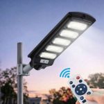 Corp Stradal cu Panou Solar Monocristalin Integrat si telecomanda - 250W/6500k PRO78C05