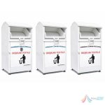 Container reciclare deșeuri textile 2m³ | Colectare textile exterior l Etichete Personalizate - imagine 2