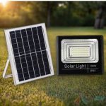 Proiector cu Panou Solar Monocristalin si telecomanda - 100W/6500k PRO78C13