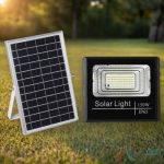 Proiector cu Panou Solar Monocristalin si telecomanda - 150W/6500k PRO78C14
