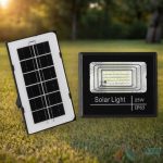 Proiector cu Panou Solar Monocristalin si telecomanda - 25W/6500k PRO78C11