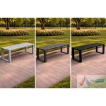 Bancă stradală fara spatar PRO19 – Metal - imagine 2