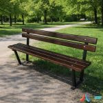Bănci Stradale Parc din Metal și Lemn | Culori Personalizate
