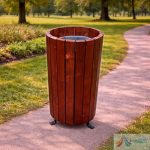 Cos de Gunoi Parc din Lemn PRO10 - imagine 2