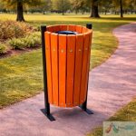 Cos de Gunoi Parc din Lemn PRO21