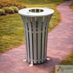Cos de Gunoi Parc Metalic cu Capac PRO13