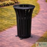 Cos de Gunoi Parc Metalic cu Capac PRO14