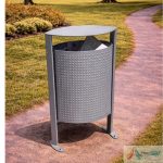 Cos de Gunoi Parc Metalic cu Capac PRO15