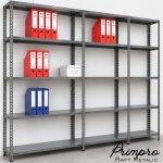 🗄️ Raft Metalic Arhivare AR-100 – 100x80x40 cm, 5 Polițe, 100 kg/Poliță - imagine 5