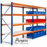 🗄️Raft Metalic Depozitare R-200 – 200x150x40 cm, 4 Polițe, 250 kg/Poliță - imagine 6