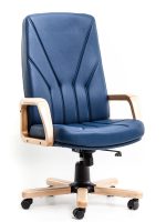 💼 Scaun Directorial PRO5900 – Lemn Natural, Spătar Înalt, Ergonomic Clasic - imagine 7