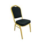 Scaun Conferință Negru / Auriu – PROB030 - imagine 4