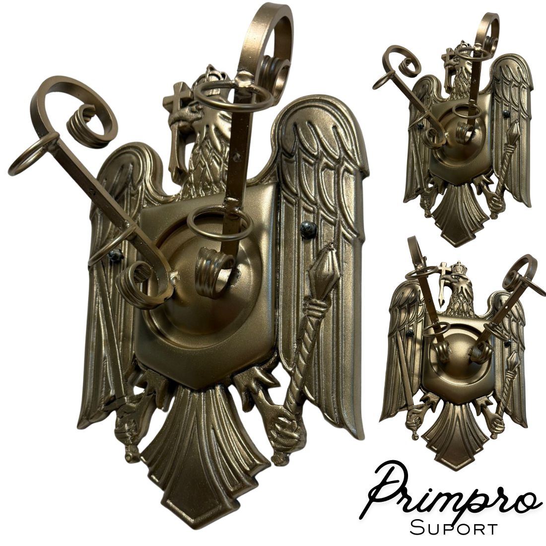 suport PRIMRPO Suport Perete Drapele Institutionale , Ansamblu Mural , Set Complet - imagine 1