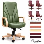 💼 Scaun Directorial PRO5900 – Lemn Natural, Spătar Înalt, Ergonomic Clasic - imagine 2