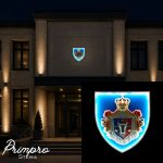 Stemă Regală / Ducat în Basorelief Luminoasă  – Exterior / Interior UV